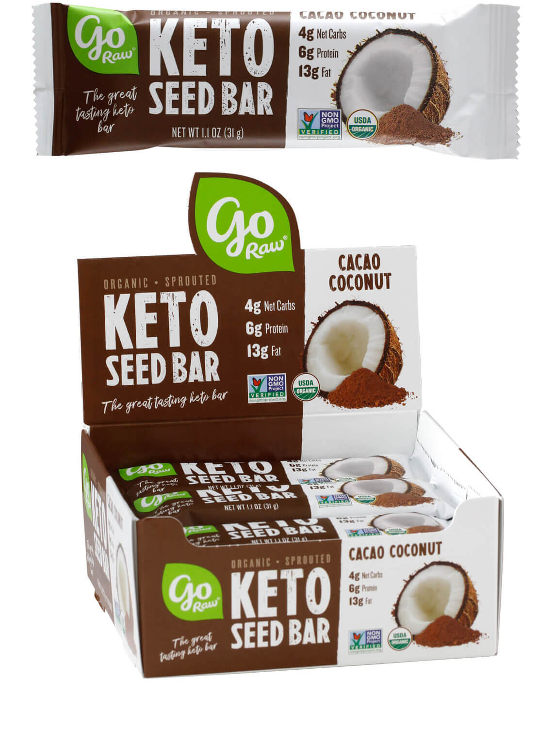 GO RAW KETO SEED BAR WRAPPER & SLEEVE