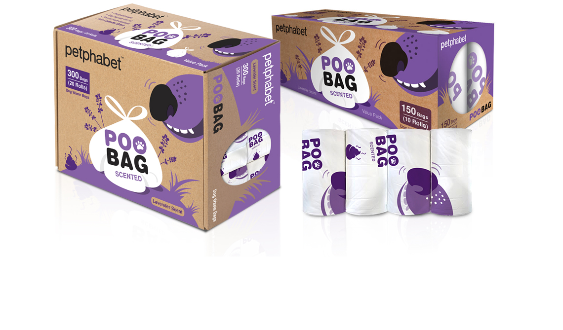 PETPHABET DOG POO BAG PACKAGING